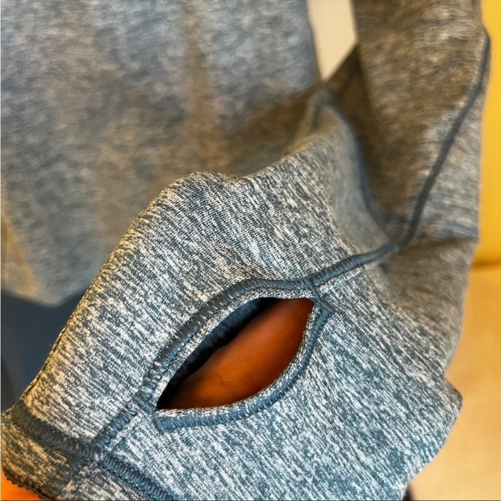 Lululemon Always Alert Half-Zip - size 4, blue heather - Picture 5 of 10